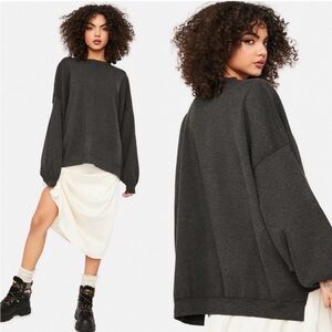 Free People uptown pullover carbon copy